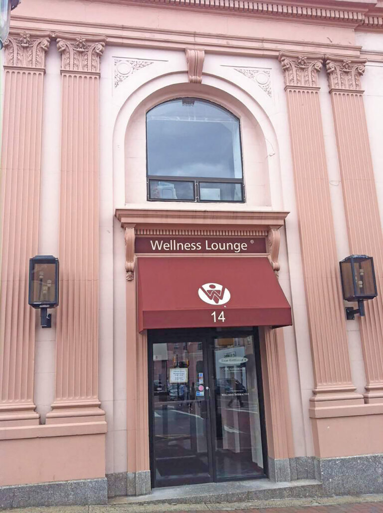 Wellness Lounge Brick and Mortar building